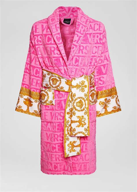 versace robe pink price|Versace housecoat.